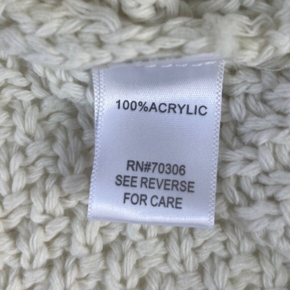 Ms Maggie Cable Knit Crewneck Sweater Womens XL Cream New WOT - Picture 6 of 7